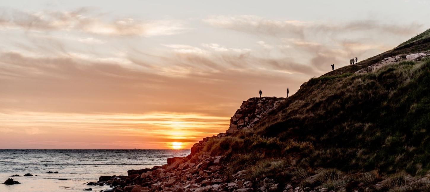 Solnedgang ved Hammerhavnen